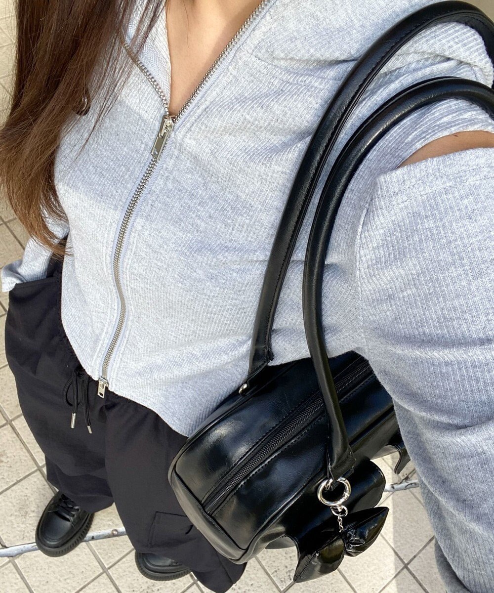 WEGO チャーム付きボストンバッグ 