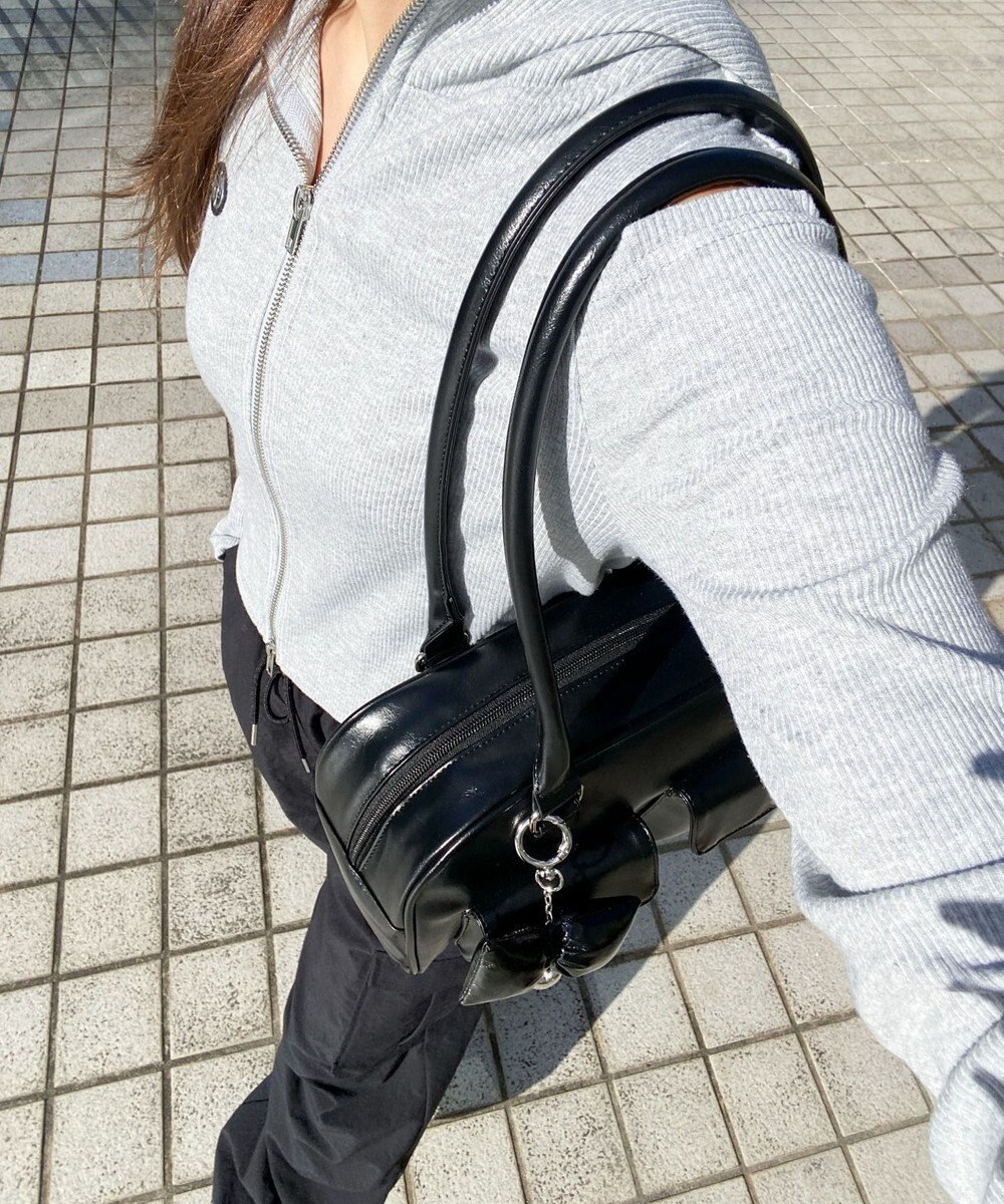 WEGO チャーム付きボストンバッグ 