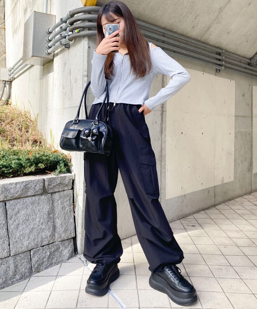 WEGO チャーム付きボストンバッグ 