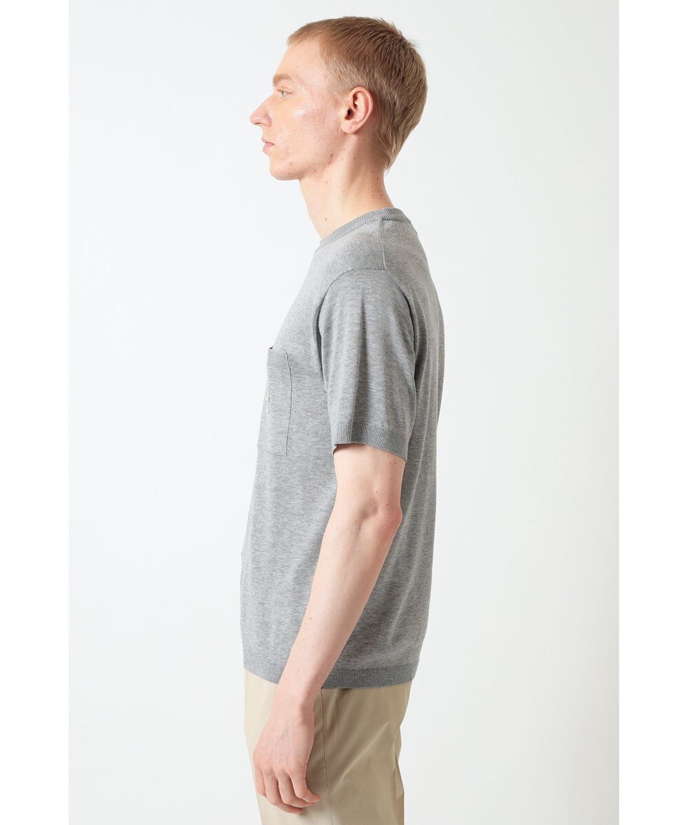 DAKS DDロゴポケットニットTシャツ 