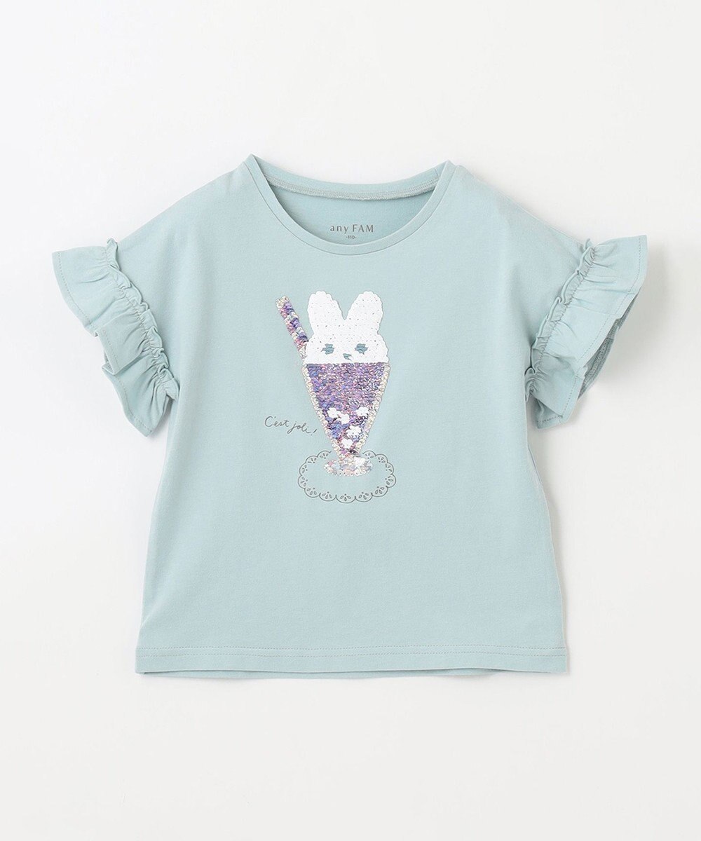 ANY KIDS 接触冷感 ミラクルスパンコール Tシャツ 