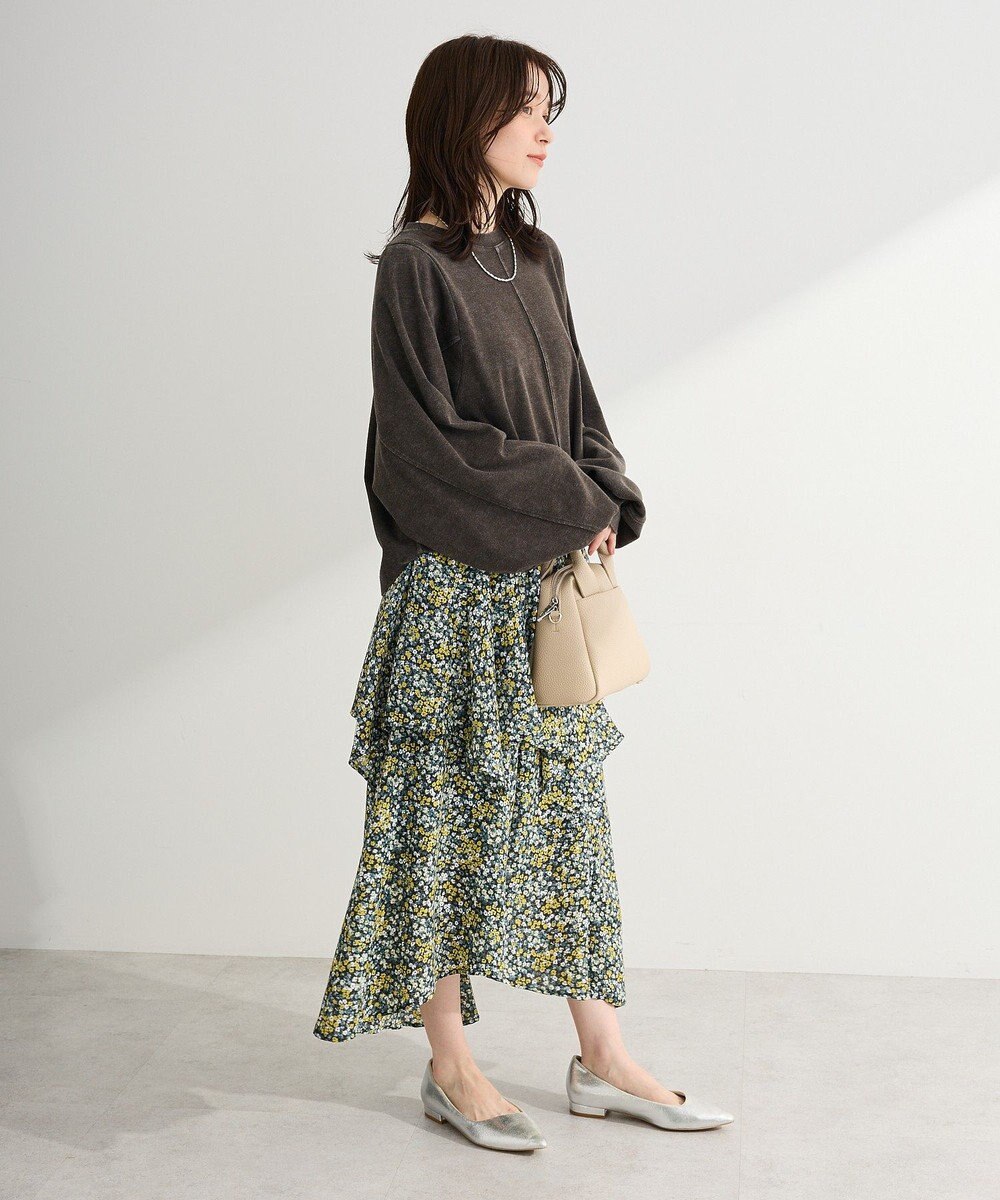 Green Parks 花柄イレヘムボリュームスカート 