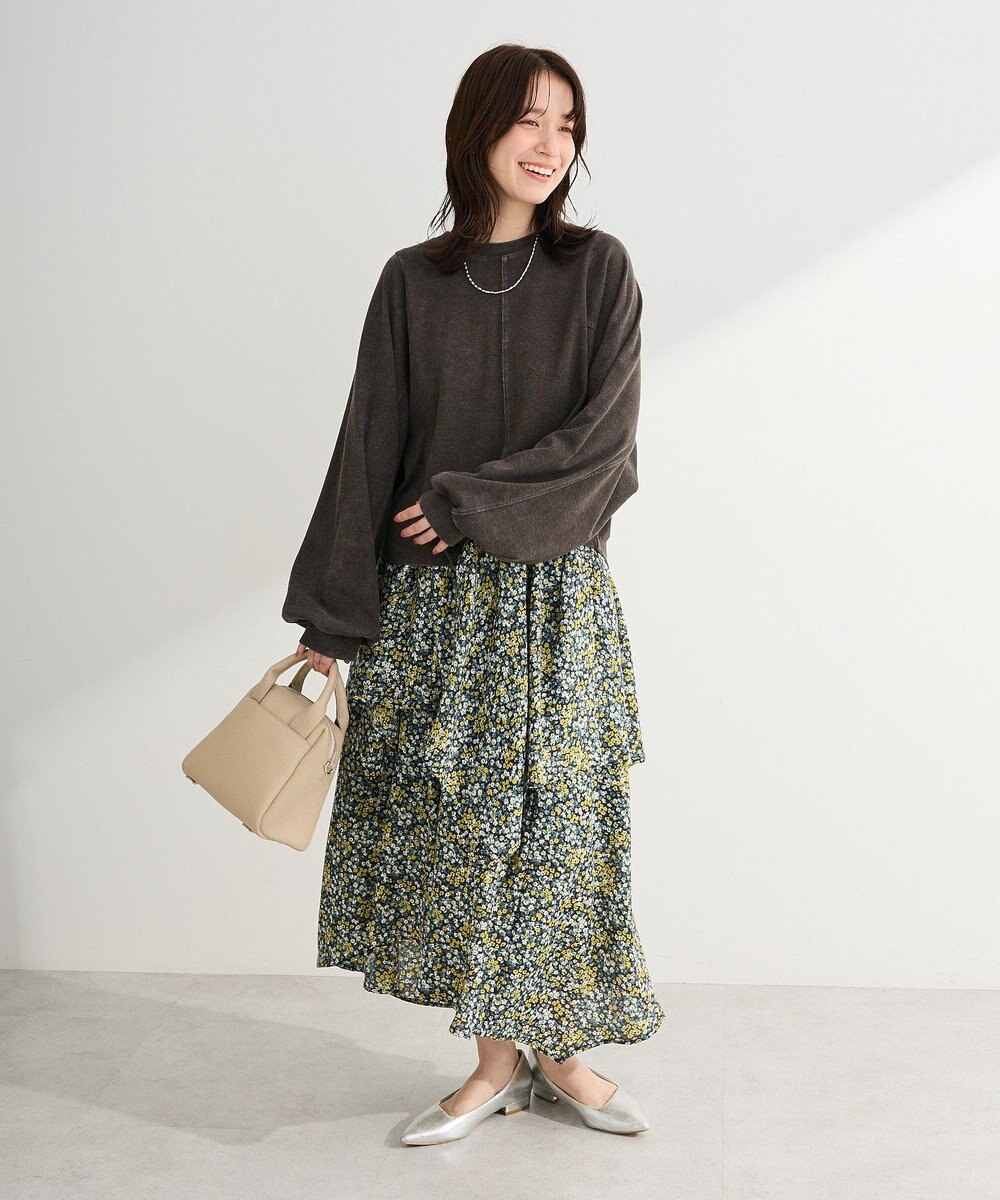 Green Parks 花柄イレヘムボリュームスカート 