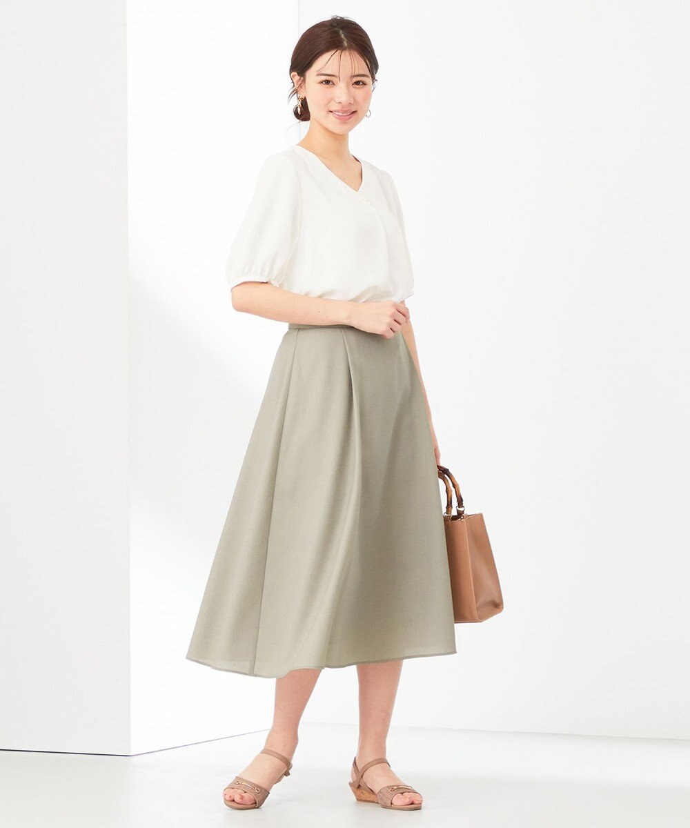 ANY SIS 【美人百花6月号掲載】スムージーポリエステル スカート 