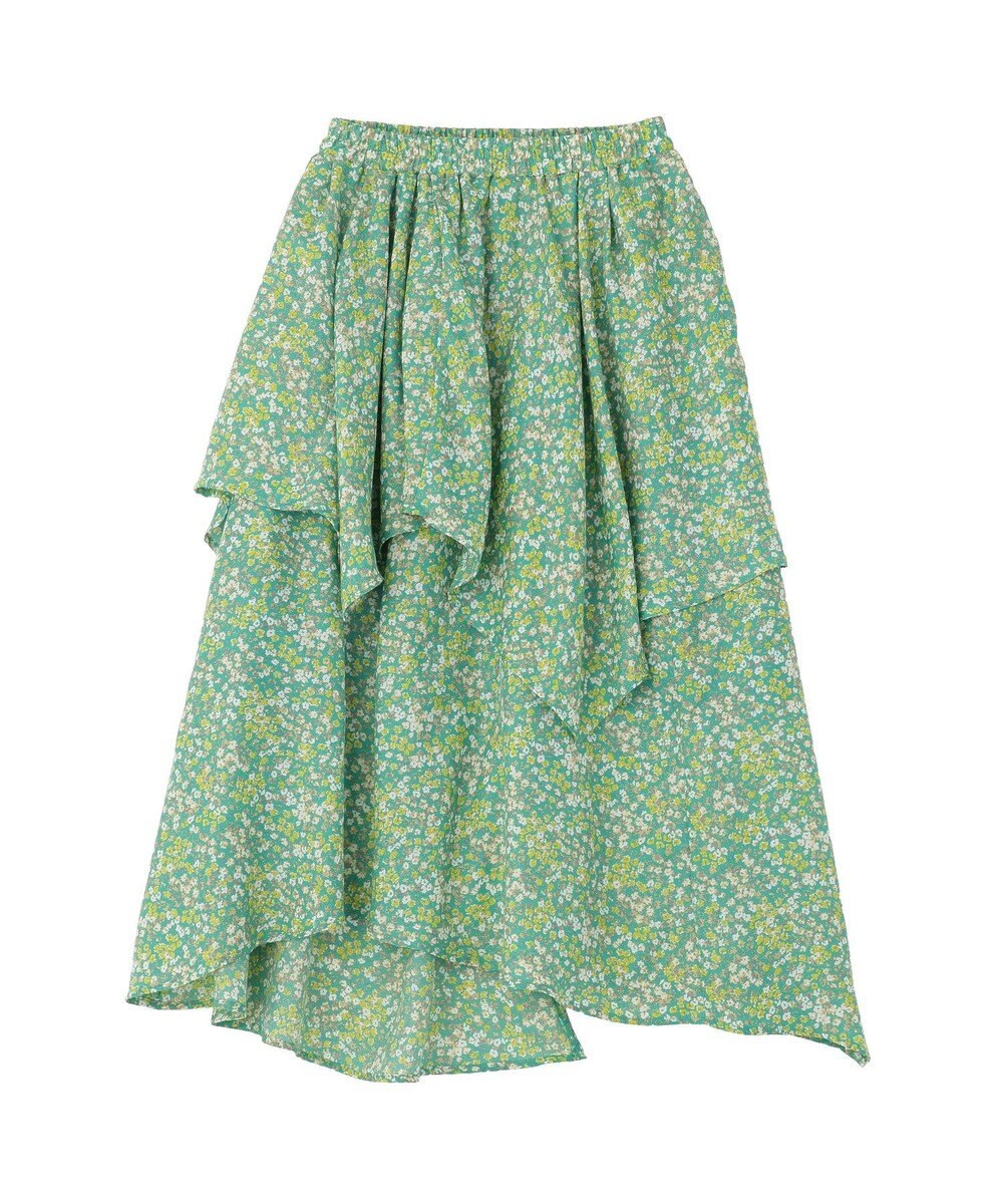 Green Parks 花柄イレヘムボリュームスカート 
