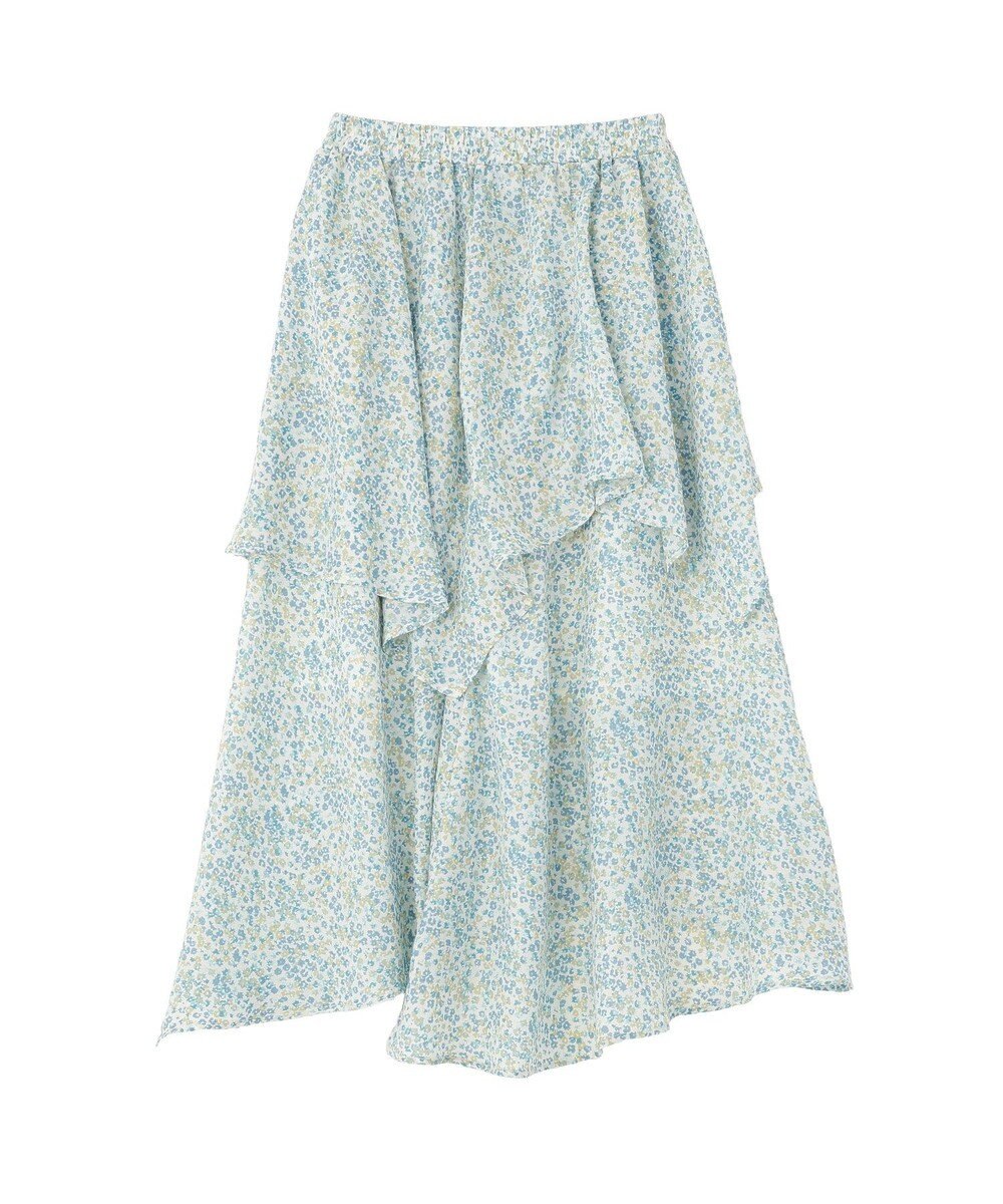 Green Parks 花柄イレヘムボリュームスカート 