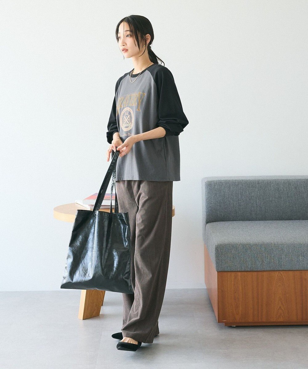 CRAFT STANDARD BOUTIQUE ラグランフロッキープリントＴｅｅ 