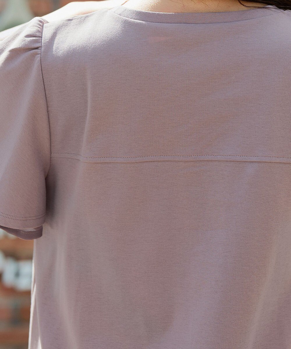 Tiaclasse 【UVケア・接触冷感】“あまラク” シフォンフレアスリーブカットソーチュニック 