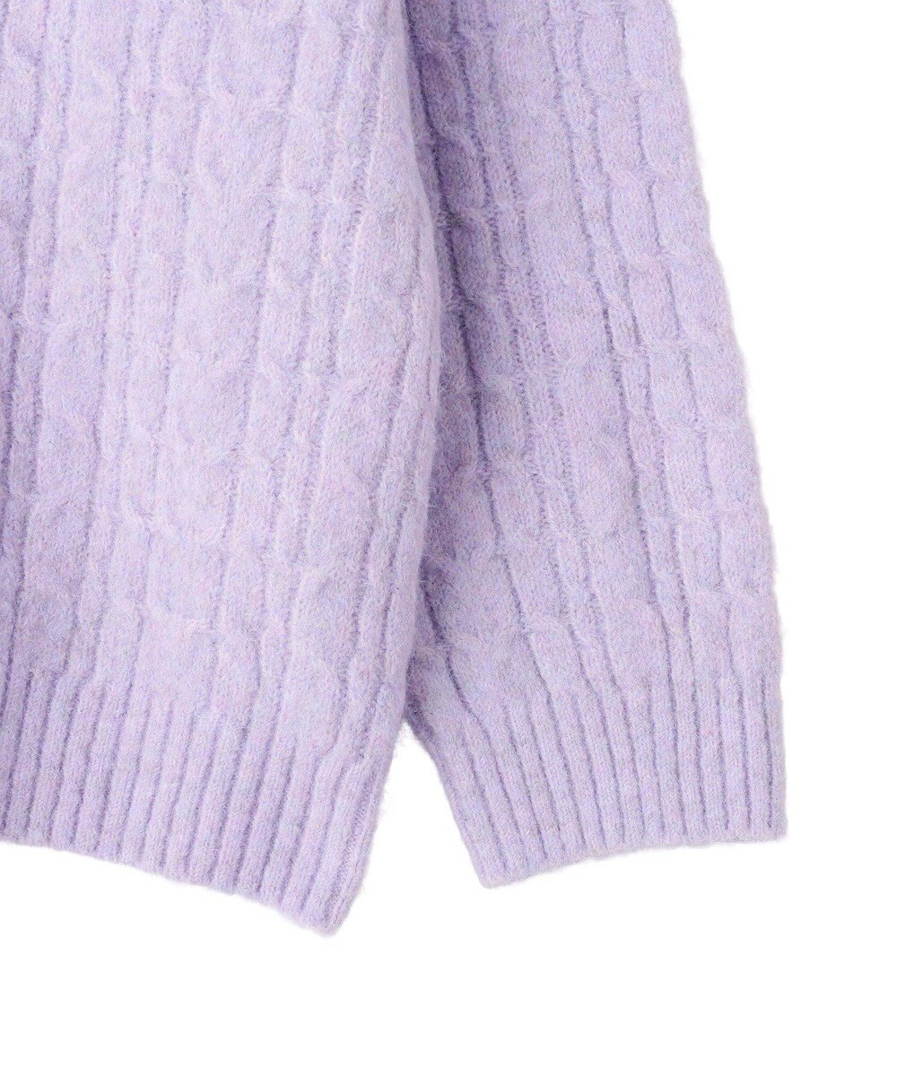 CRAFT STANDARD BOUTIQUE 起毛ケーブルVニットネックニットプルオーバー 