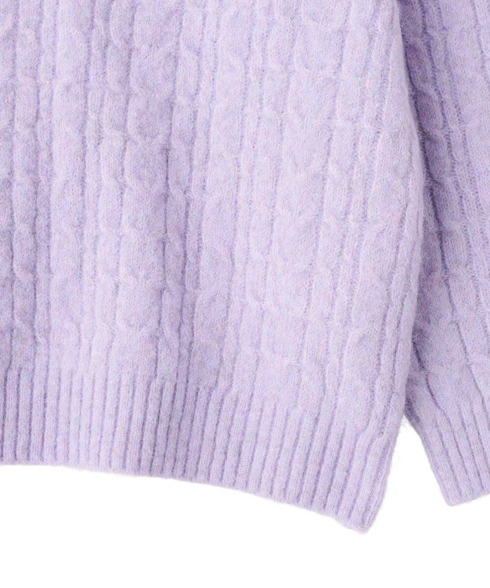 CRAFT STANDARD BOUTIQUE 起毛ケーブルVニットネックニットプルオーバー 