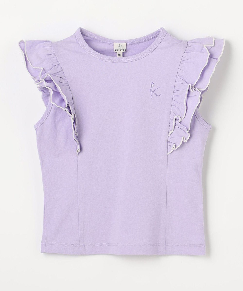 組曲 KIDS 【110-140㎝】 フルールフリルTシャツ 