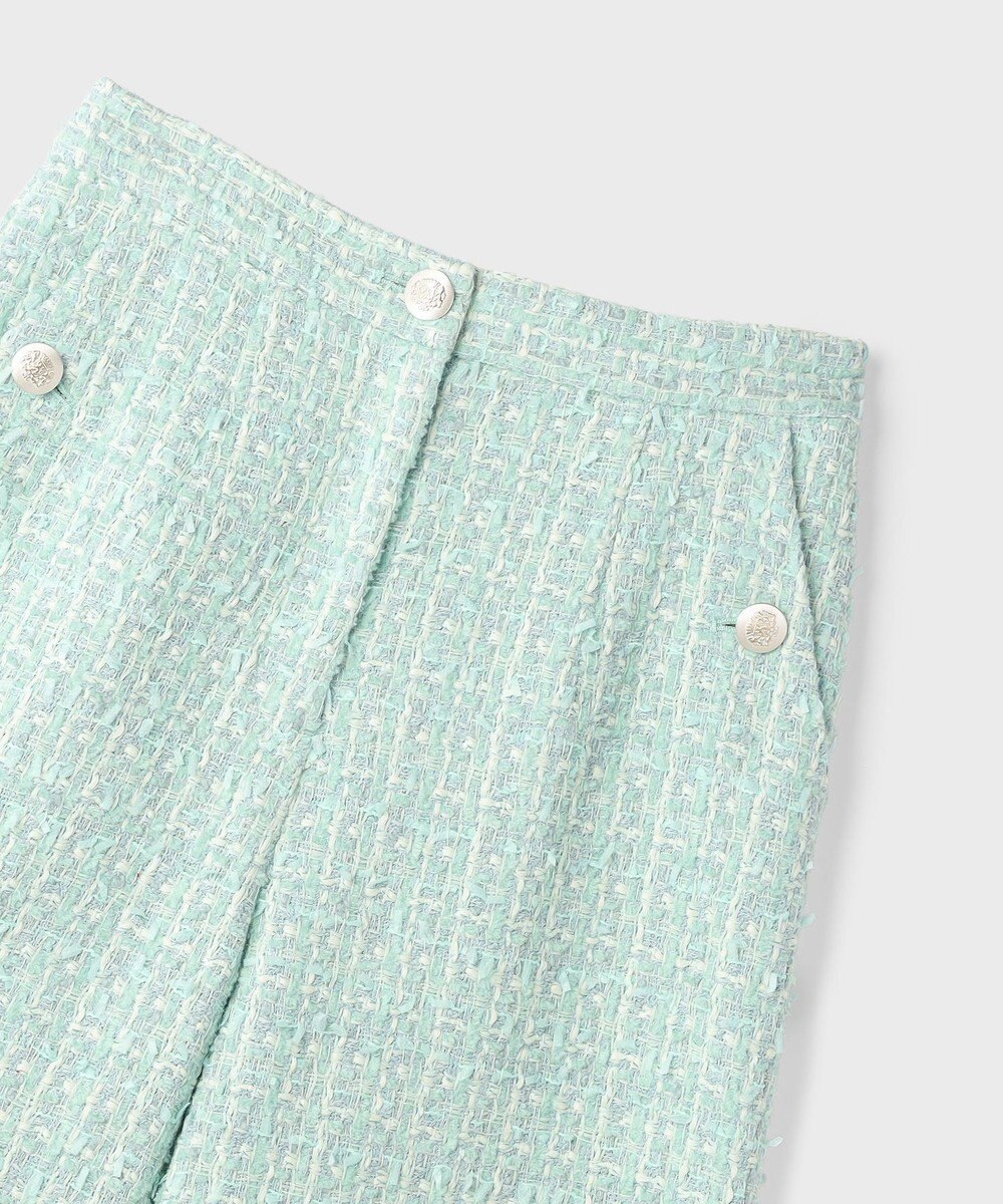 GRACE CONTINENTAL ツイードクロップドパンツ 