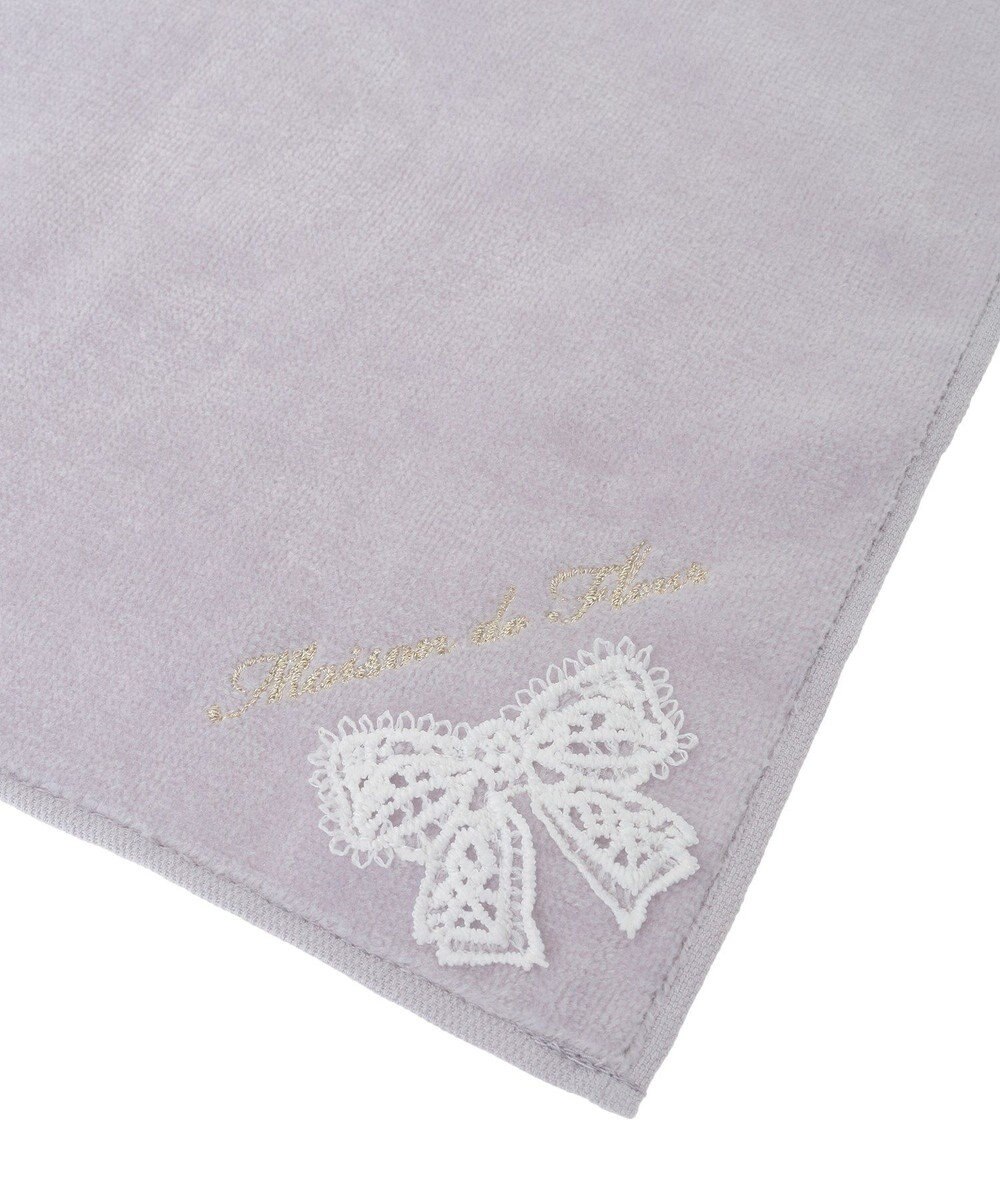 Maison de FLEUR リボンレースタオルハンカチ 