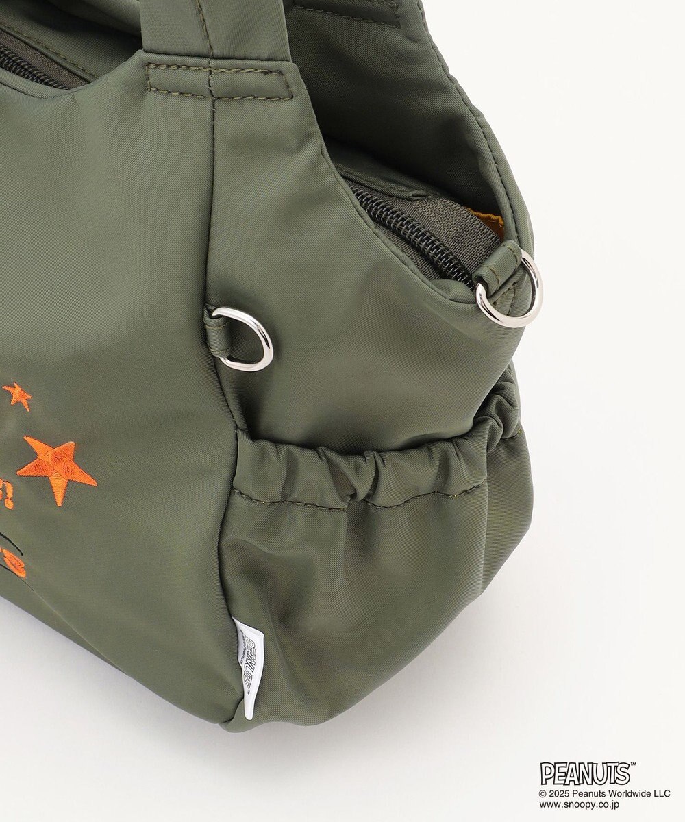 Y'SACCS SNOOPYデザイン サイドギャザー2wayトート　Sサイズ(レインボー） 