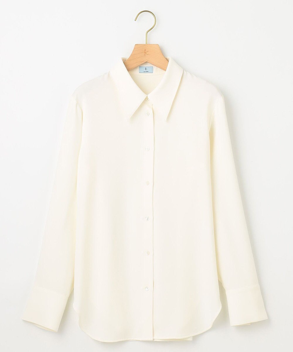 組曲 ポインテッドカラーボウタイ ブラウス 