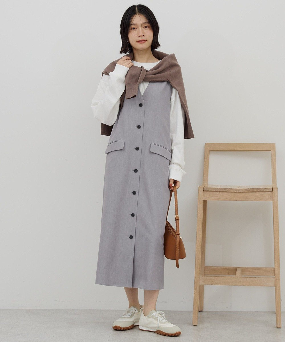 AMERICAN HOLIC 【イージーケア】ジレワンピース 