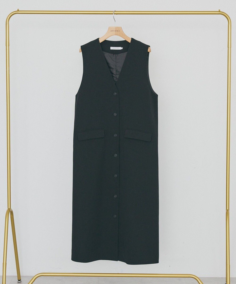 AMERICAN HOLIC 【イージーケア】ジレワンピース 