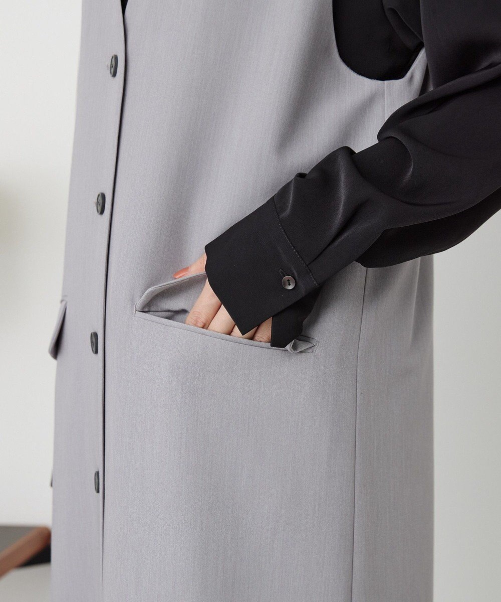 AMERICAN HOLIC 【イージーケア】ジレワンピース 