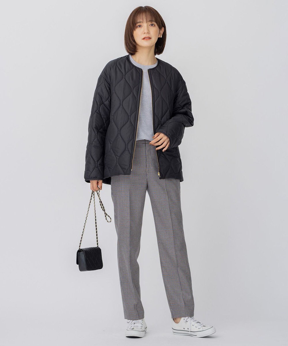 23区 L 【洗える】中綿キルティング ショート ブルゾン 