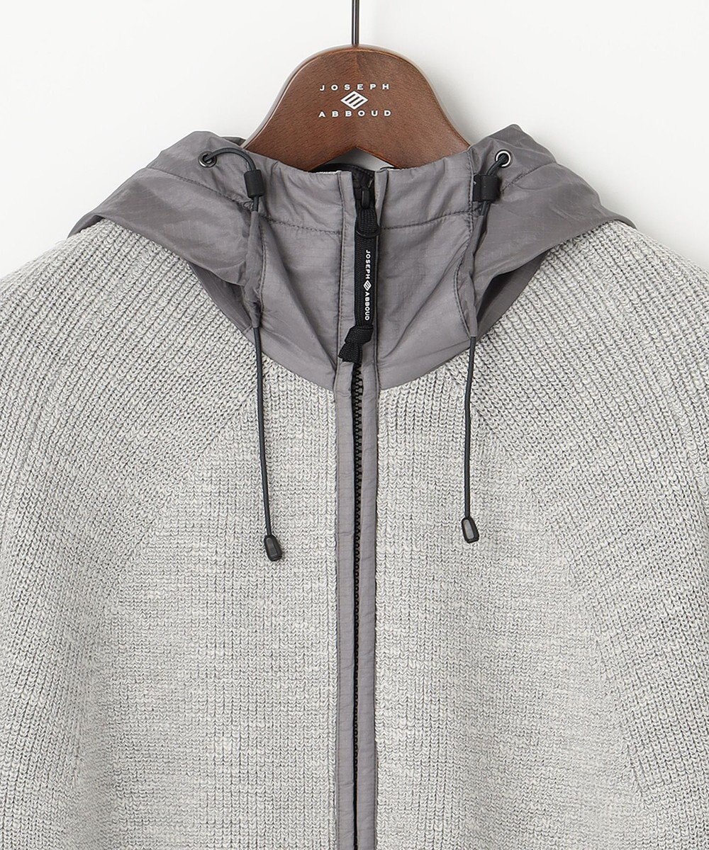 JOSEPH ABBOUD MOUNTAIN 【UNISEX】日本素材 ストレッチニットパーカー 