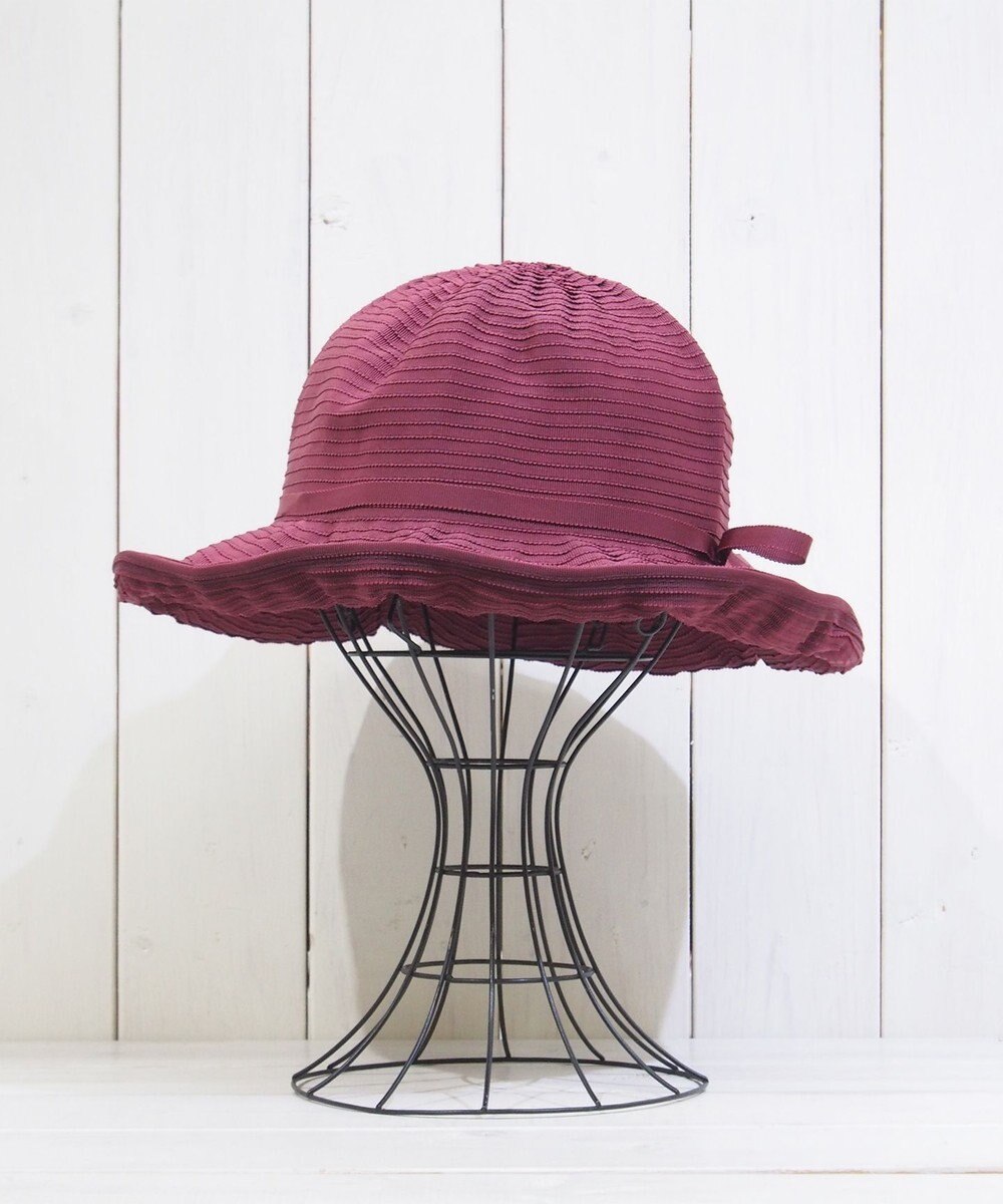 石田製帽 〈25SS新作〉グログランリボン ソフトハット 