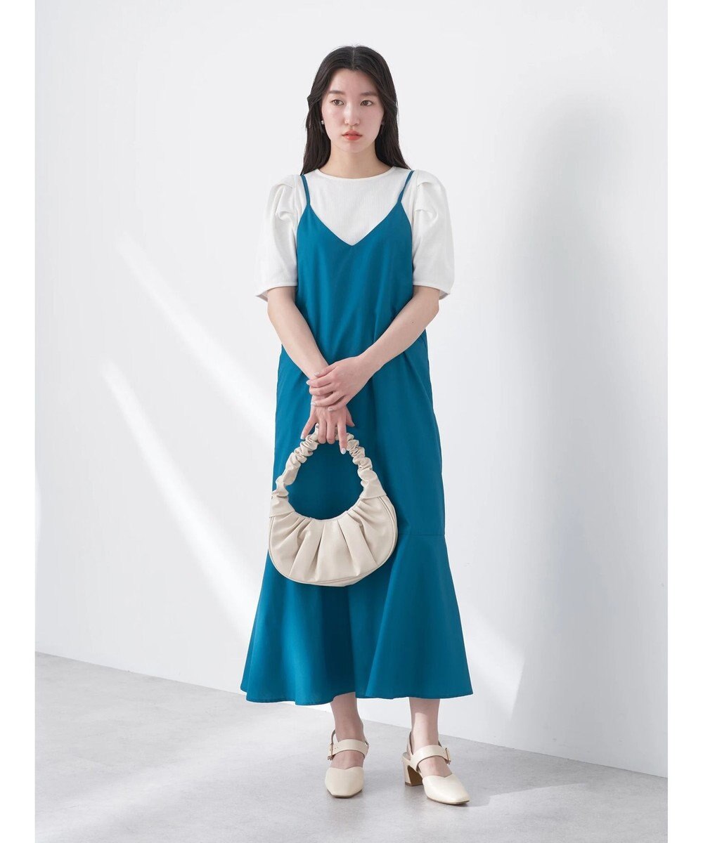 earth music&ecology Ｖネック裾切替キャミワンピース 