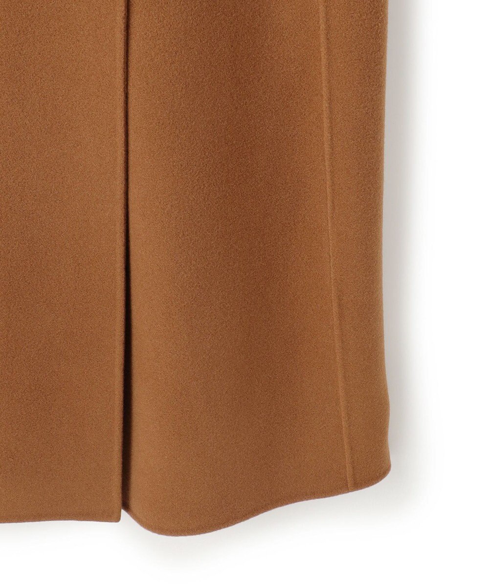 BEIGE， LEMOORE / ウールリバーフード付きロングジレ 