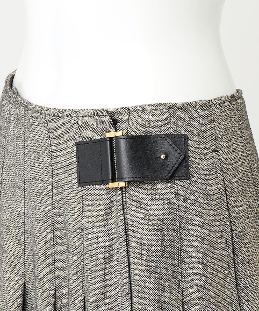 23区 【R(アール)】ウールラメ タックラップスカート 