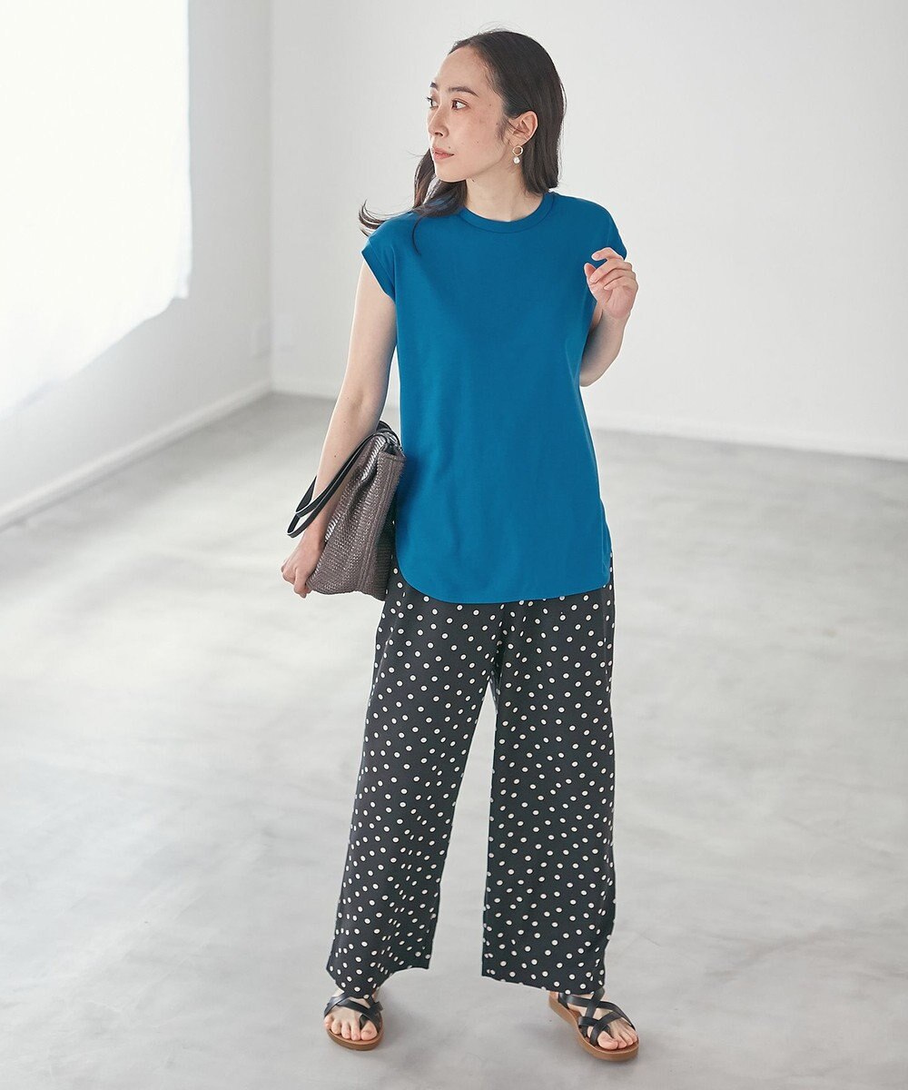 ANY L 【接触冷感/UVケア】ビューティベーシックノースリーブテールTシャツ 