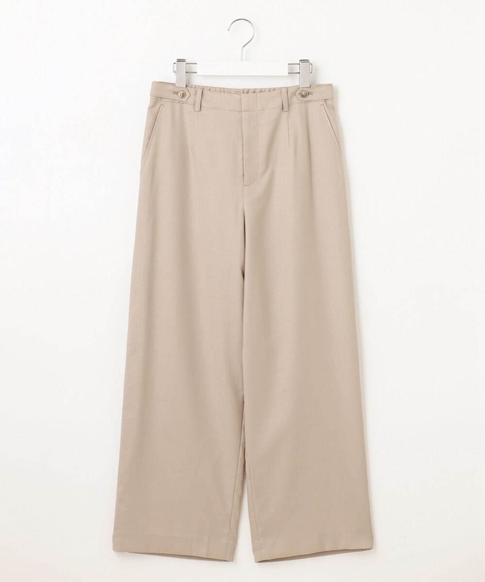 J.PRESS LADIES 【セットアップ対応・洗える・UVケア・速乾】 OXIJEWELストレッチ セミワイド パンツ 