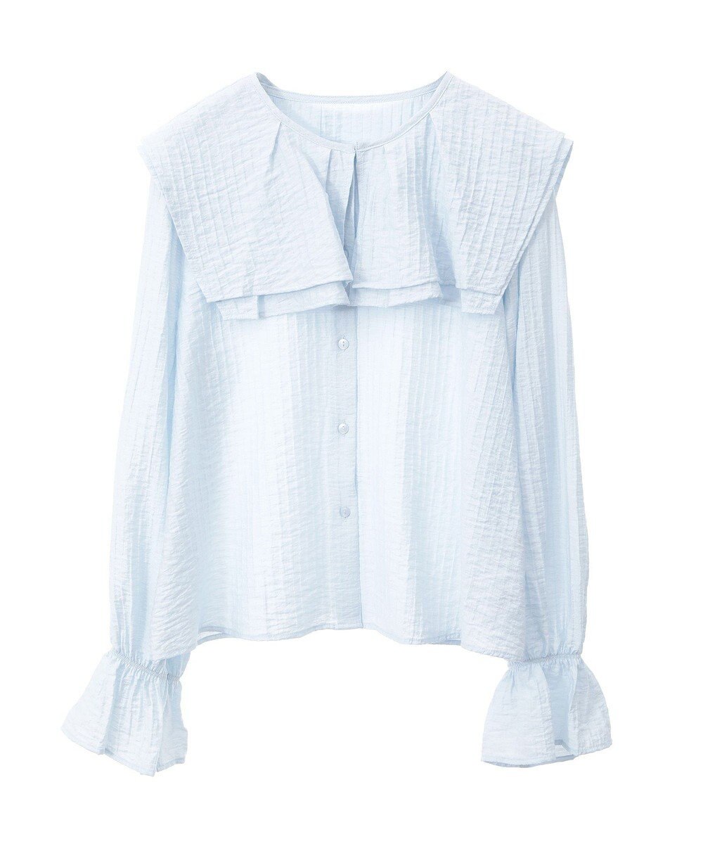 earth music&ecology ２ＷＡＹスクエアラッフルカラーブラウス 