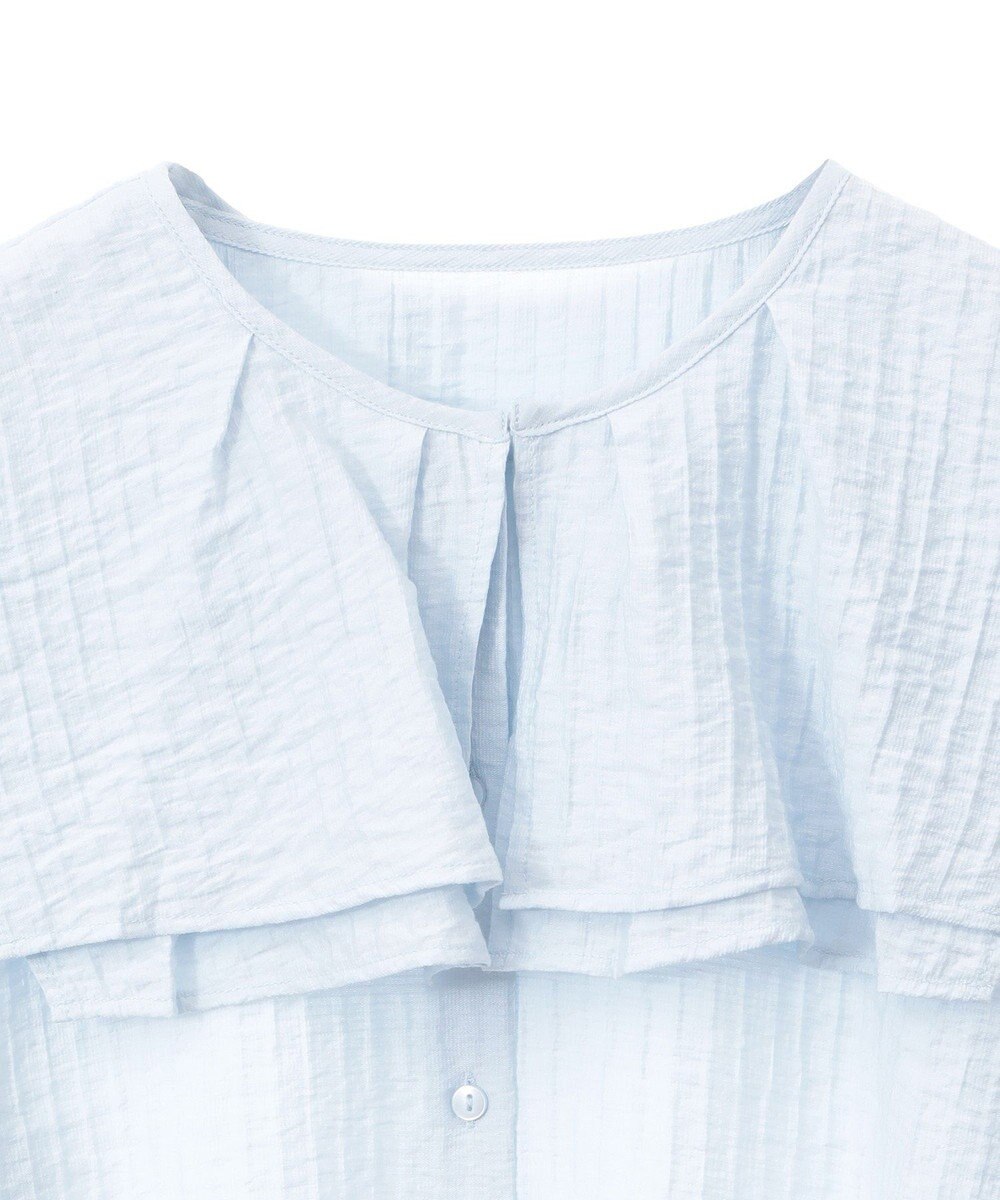 earth music&ecology ２ＷＡＹスクエアラッフルカラーブラウス 