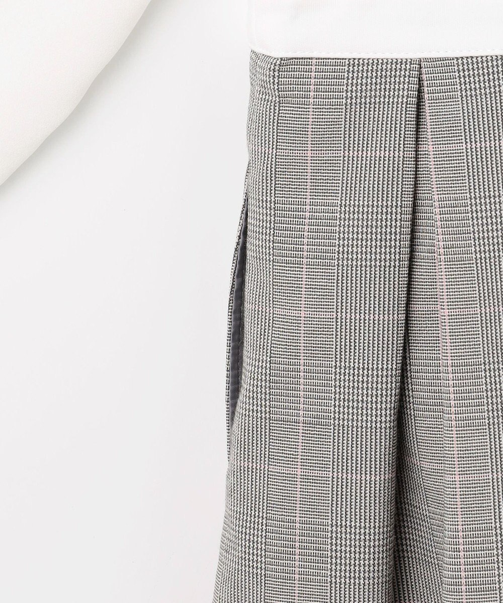 組曲 KIDS  【110-140㎝】 チェックワンピース＆ドビージャケットセット 