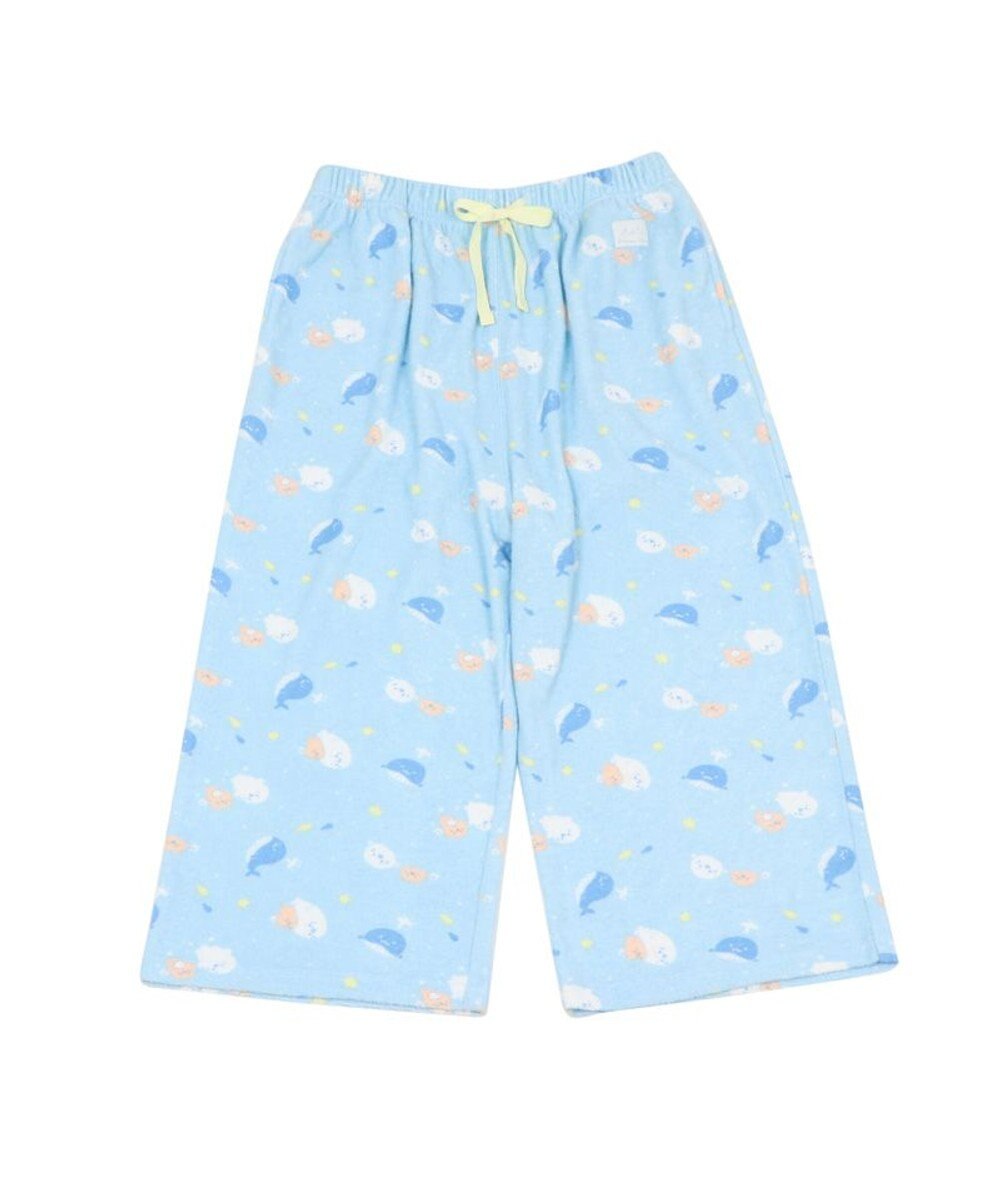 Mother garden しろたん パイル ステテコ 《しろたん&らっこいぬ 星くじら柄》レディース フリーサイズ ルームパンツ 部屋着 夏 夏物 フリーサイズ レディース 女性用 パイル生地 あざらし アザラシ かわいい キャラクター 