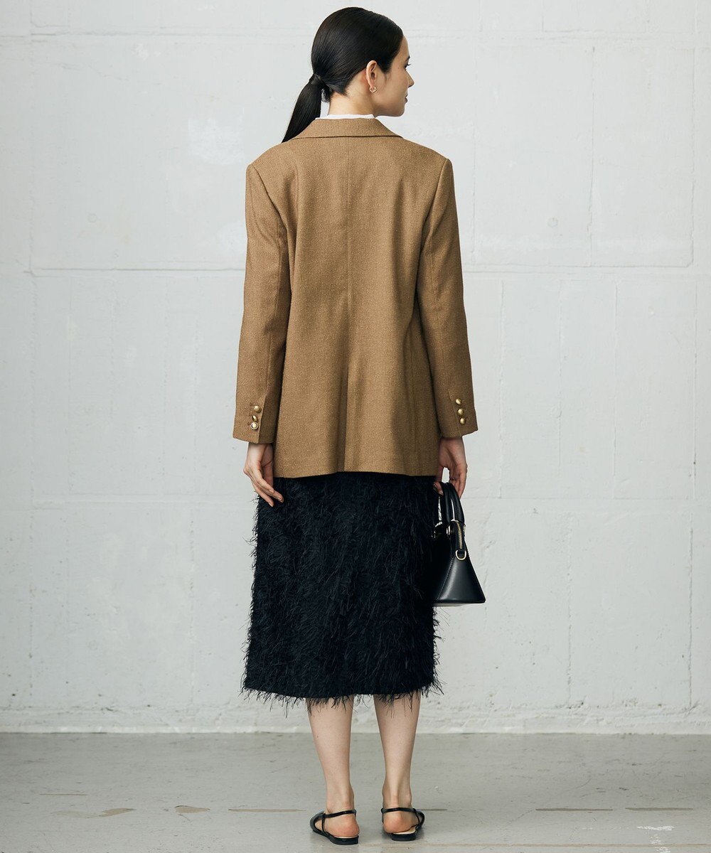 自由区 S 【SHIHOさん着用】シルクネップツイード ジャケット 