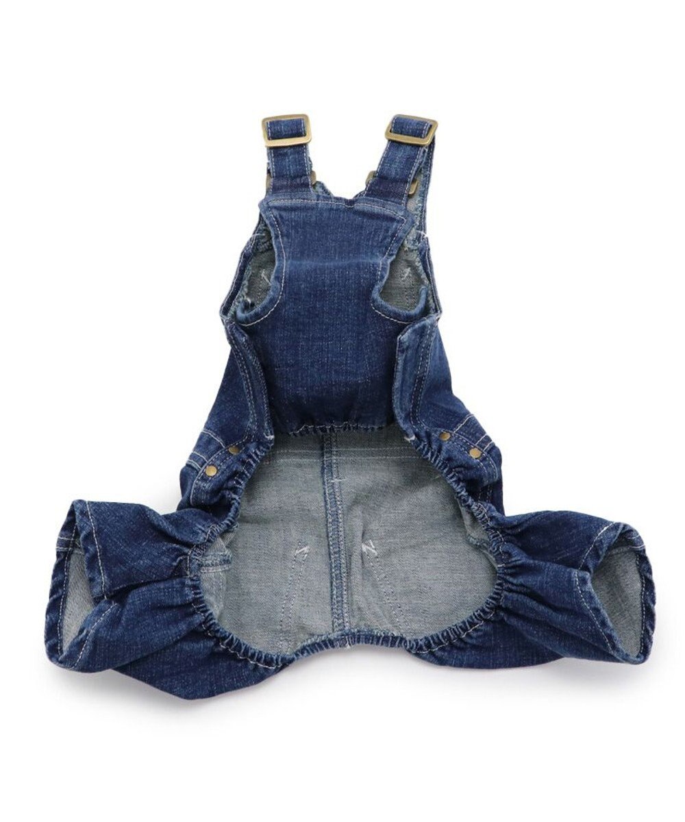 PET PARADISE  Lee デニム オーバーオール  白ステッチ 小型犬 