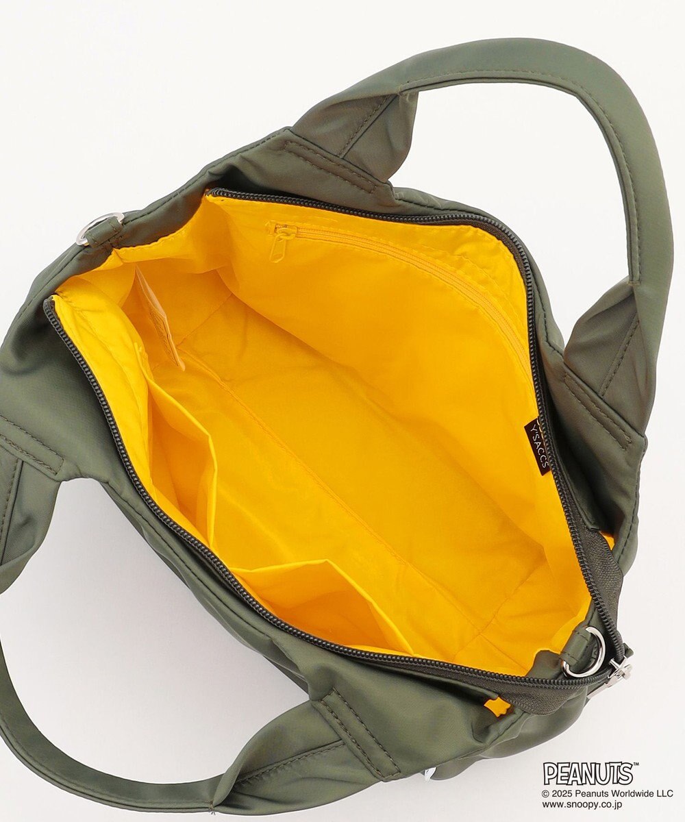 Y'SACCS SNOOPYデザイン サイドギャザー2wayトート　Sサイズ(レインボー） 