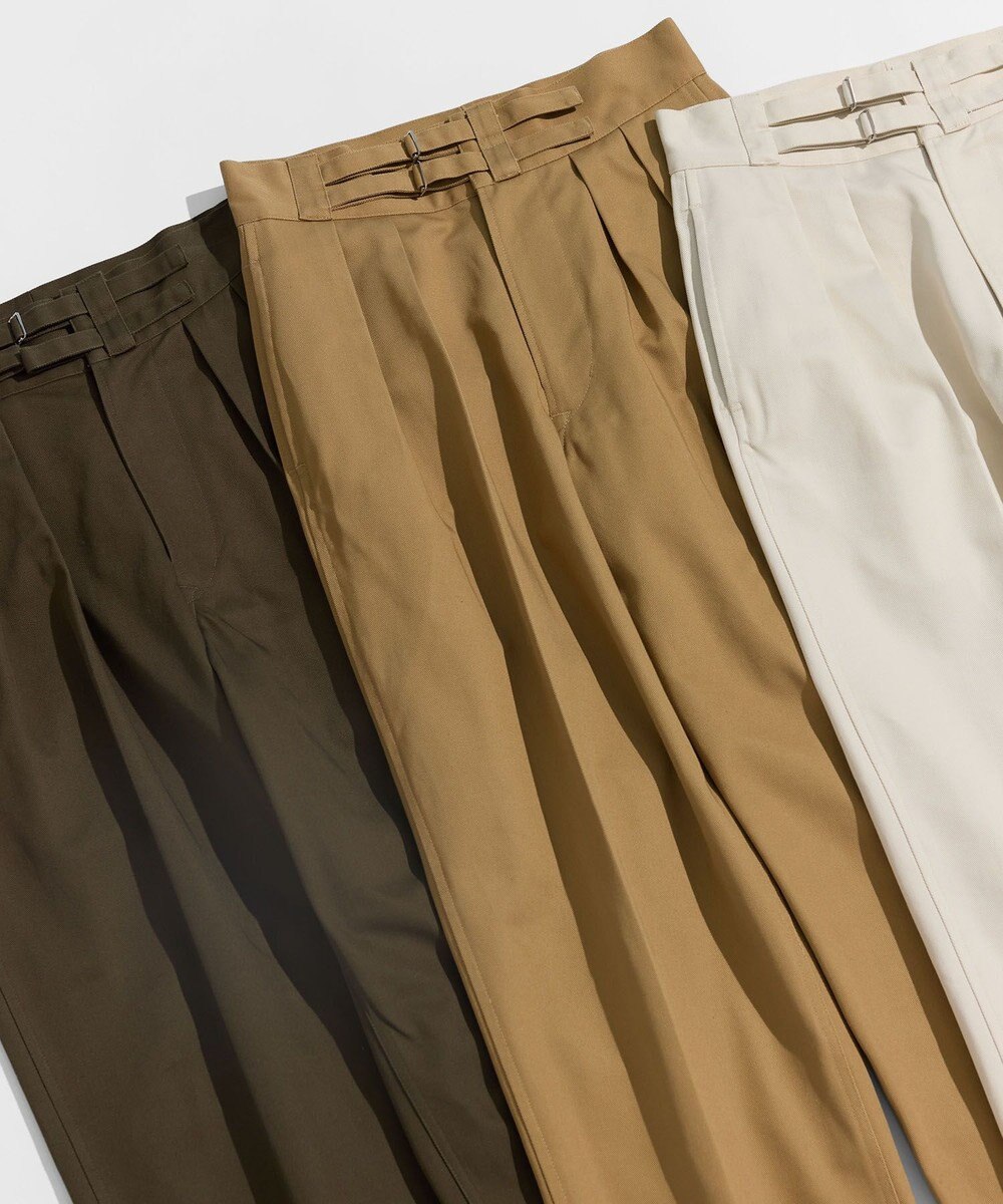 LENO DOUBLE BELTED GURKHA TROUSERS 《UNISEX》 ダブルベルトグルカパンツ 