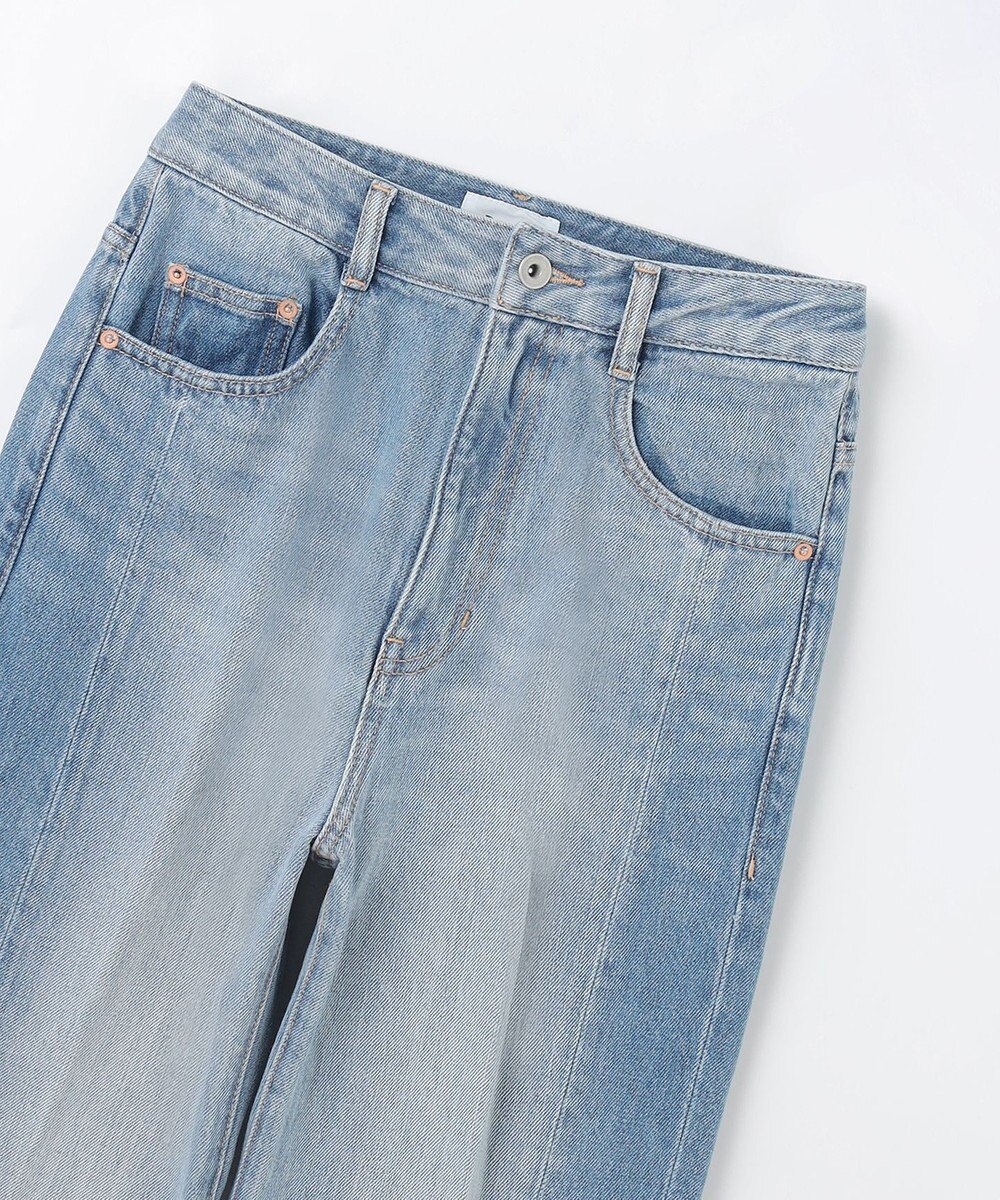 GRACE CONTINENTAL サイド切替フレアデニムパンツ 