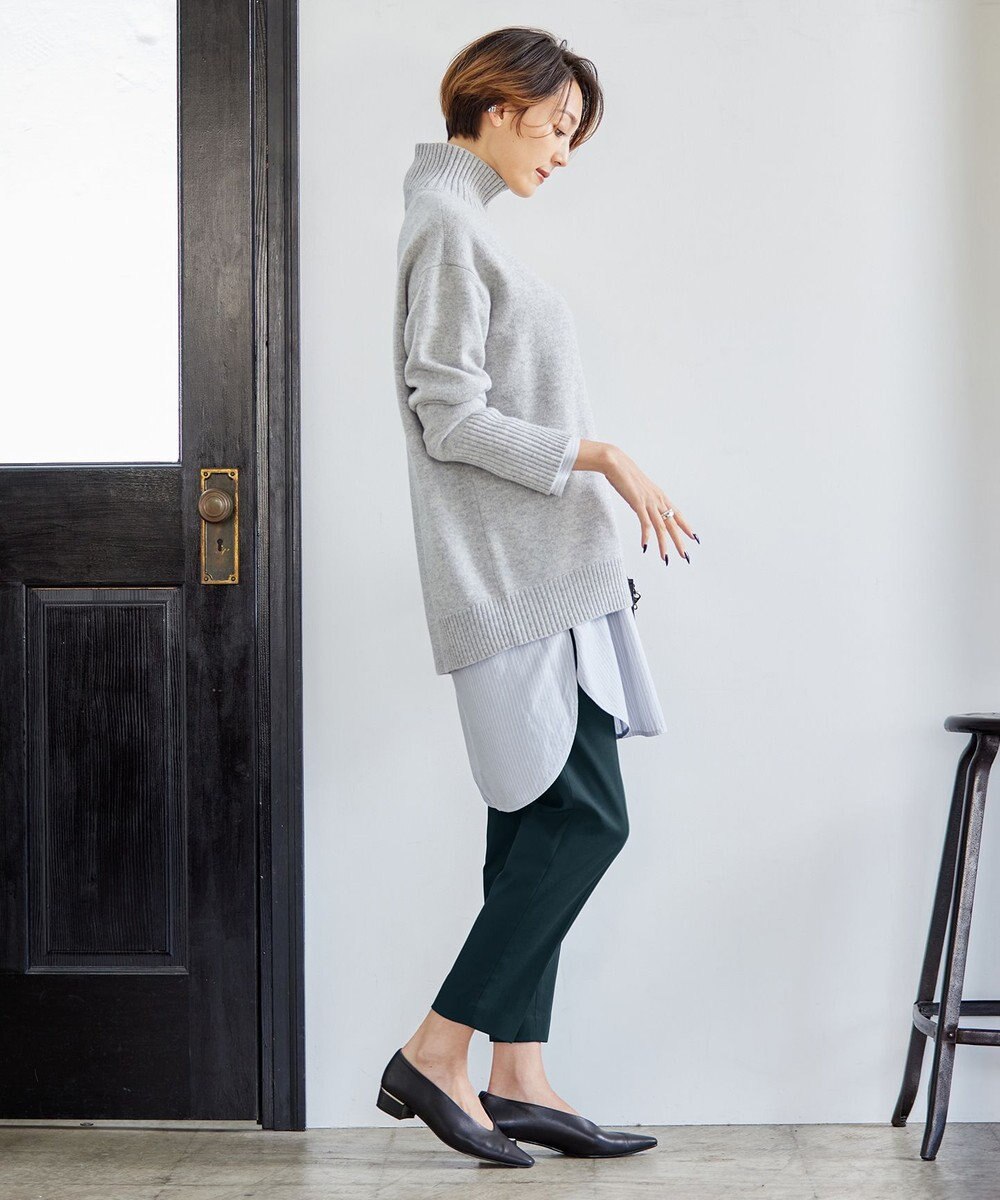 ICB 【新色追加・WEB限定カラーあり】 ソフトカシミヤミックス ハイネックニット 