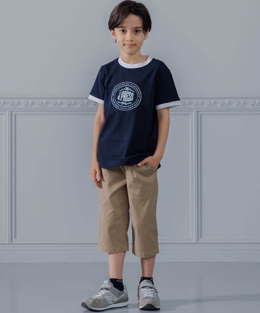 J.PRESS KIDS 【140-170cm】ビックロゴリンガー 半袖Ｔシャツ 