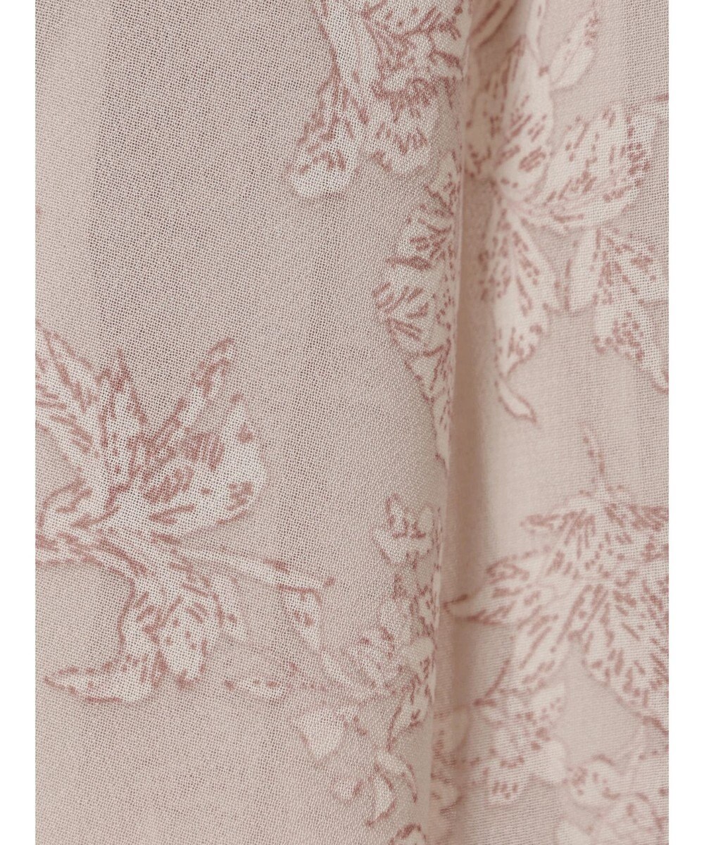 earth music&ecology 花柄ラッフルブラウス 