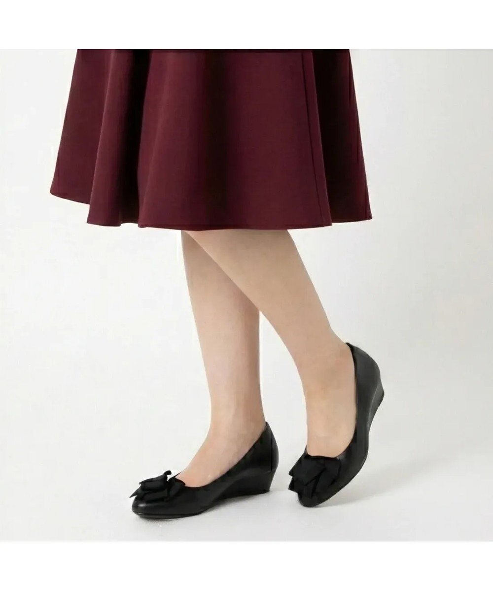 MODE ET JACOMO <MODE ET JACOMO>２WAYリボンコサージュウエッジパンプス 