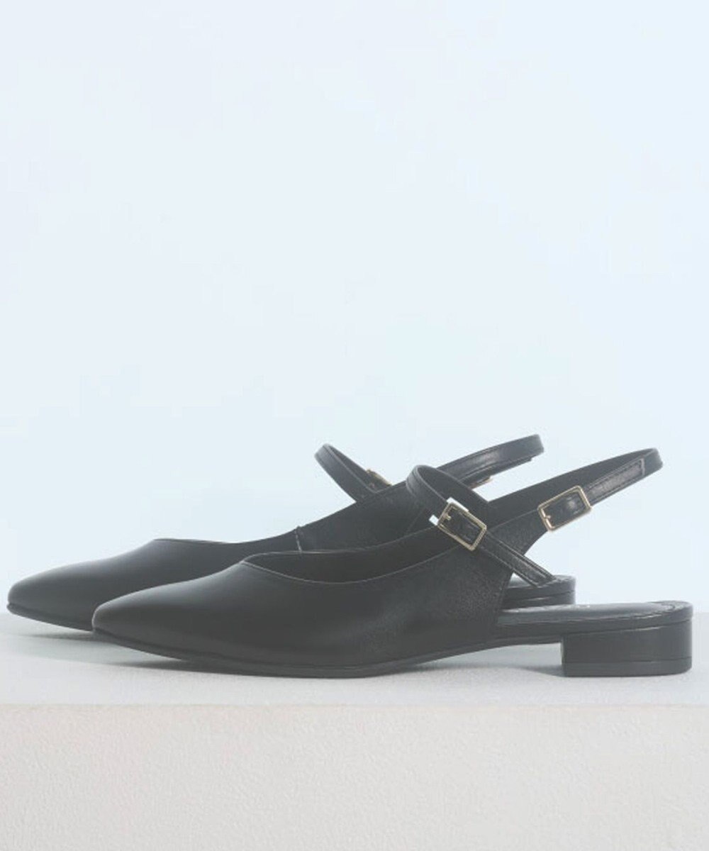 REGAL FOOT COMMUNITY 【リーガルレディース】F29R ストラップバックベルトパンプス フラットシューズ 