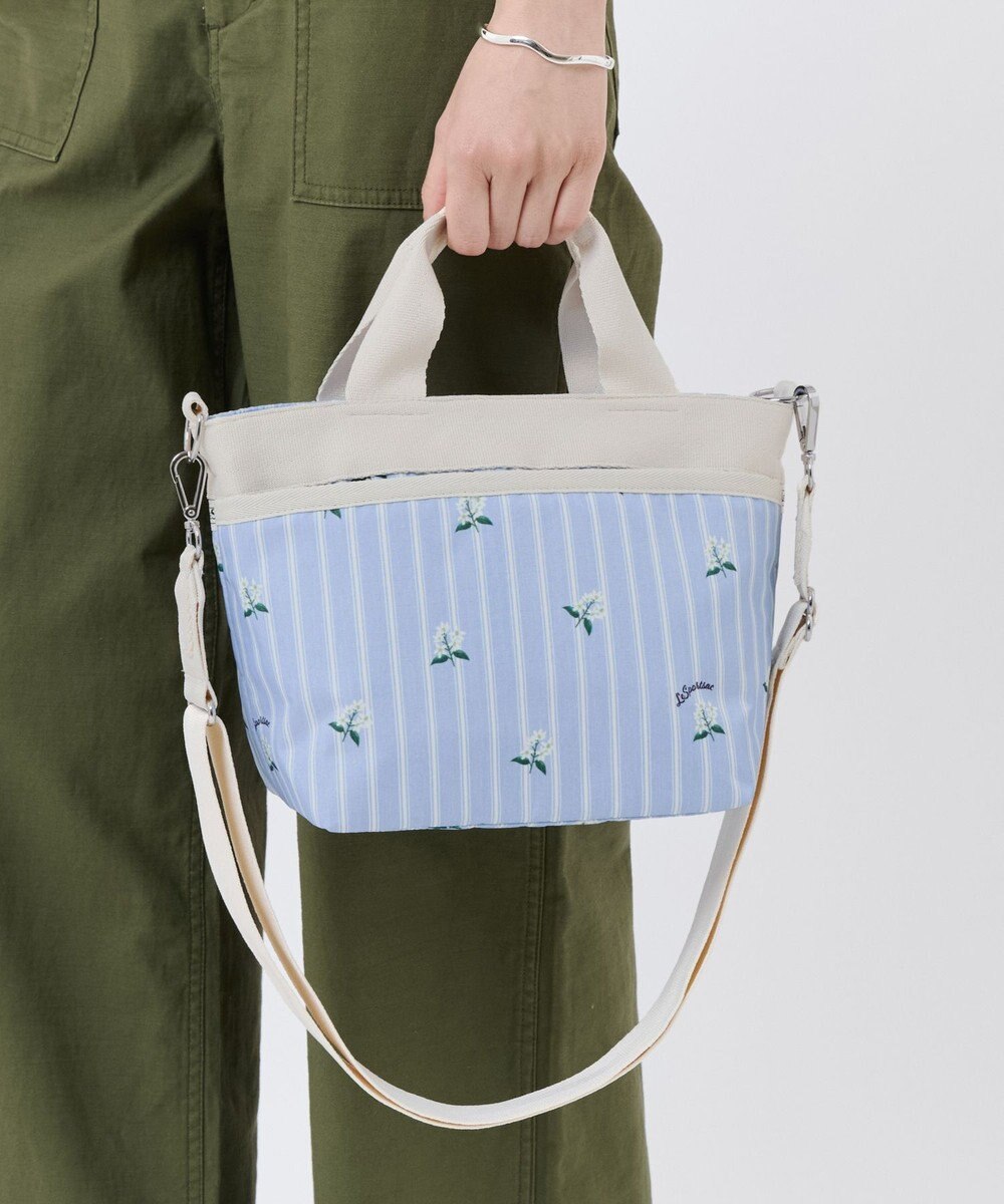 LeSportsac SMALL BUCKET TOTE/ジャスミンストライプ 