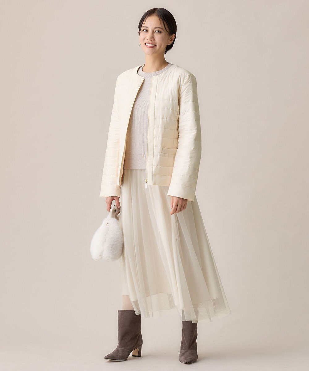 自由区 【カタログ掲載・洗える】ビジュー ニット 