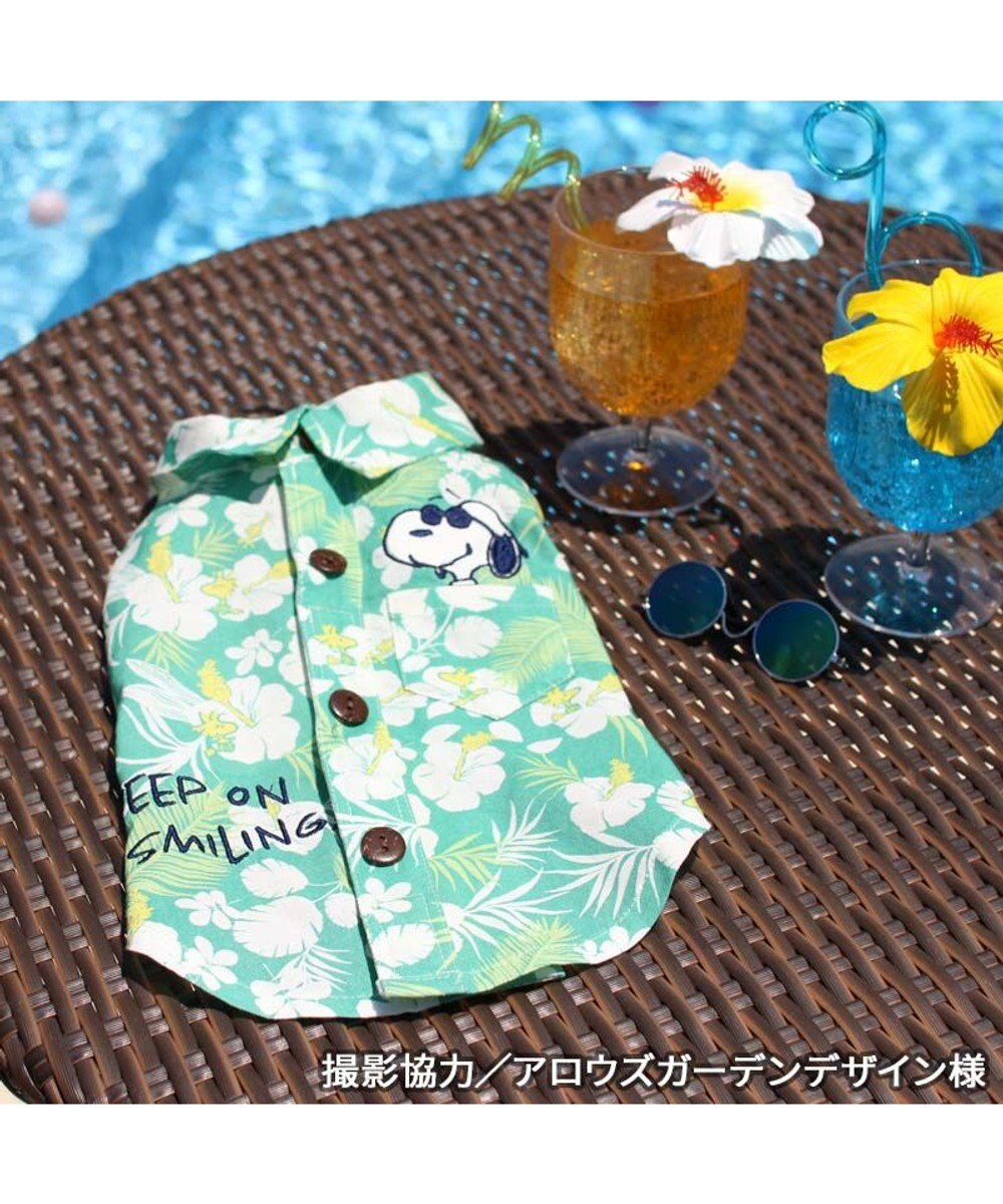 PET PARADISE スヌーピー 背中開き アロハシャツ 中型犬 