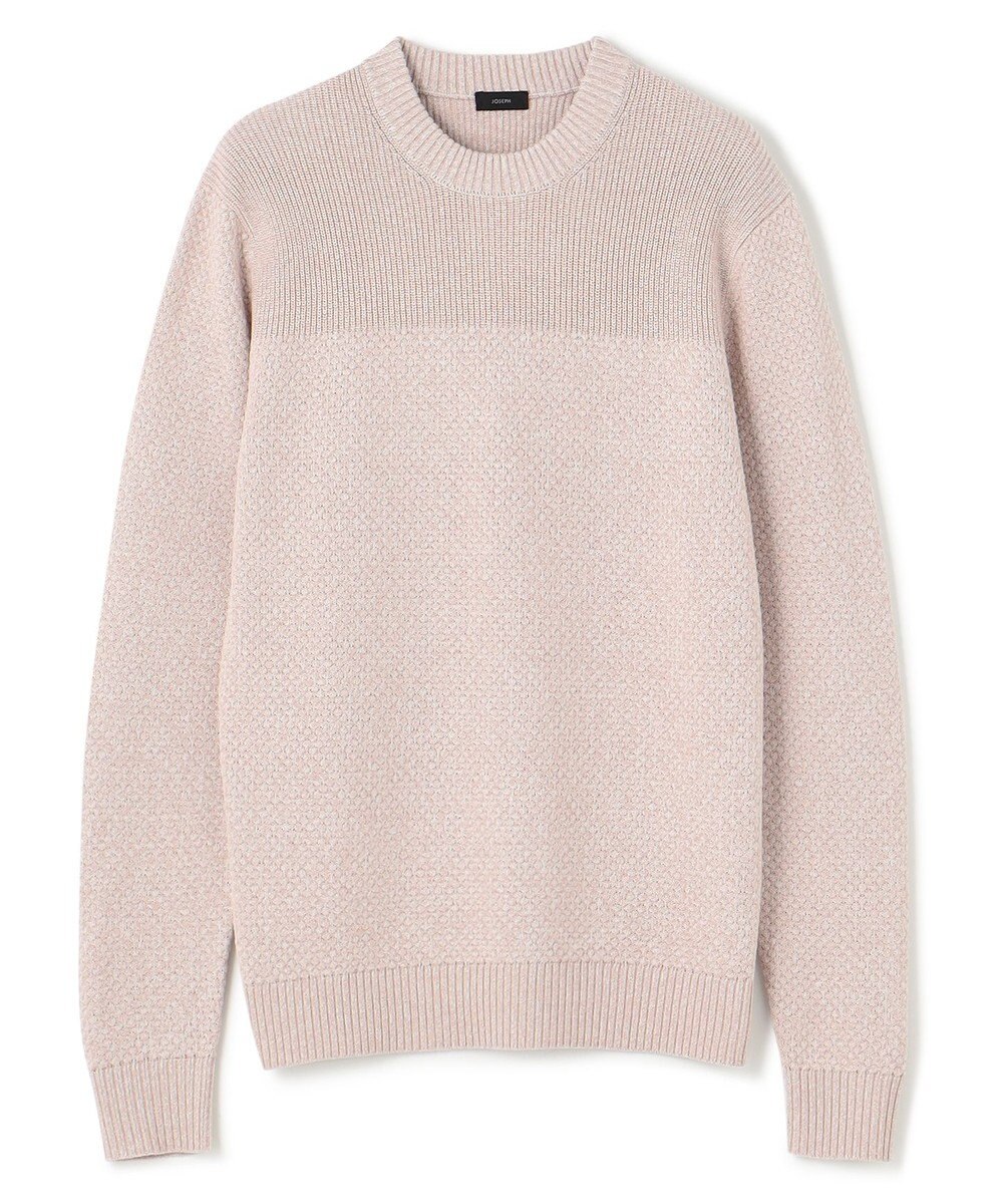 JOSEPH HOMME 【LEON 掲載】シルクバルキーハニカム　クルーネックニット 