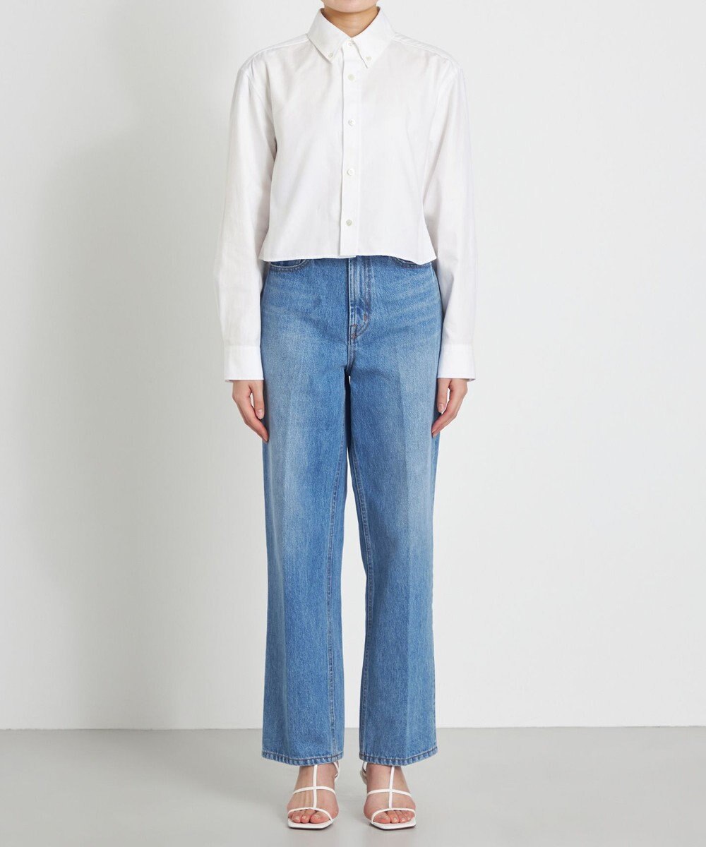 NAVE 【Nave　洗える】デニム センタープレスパンツ 