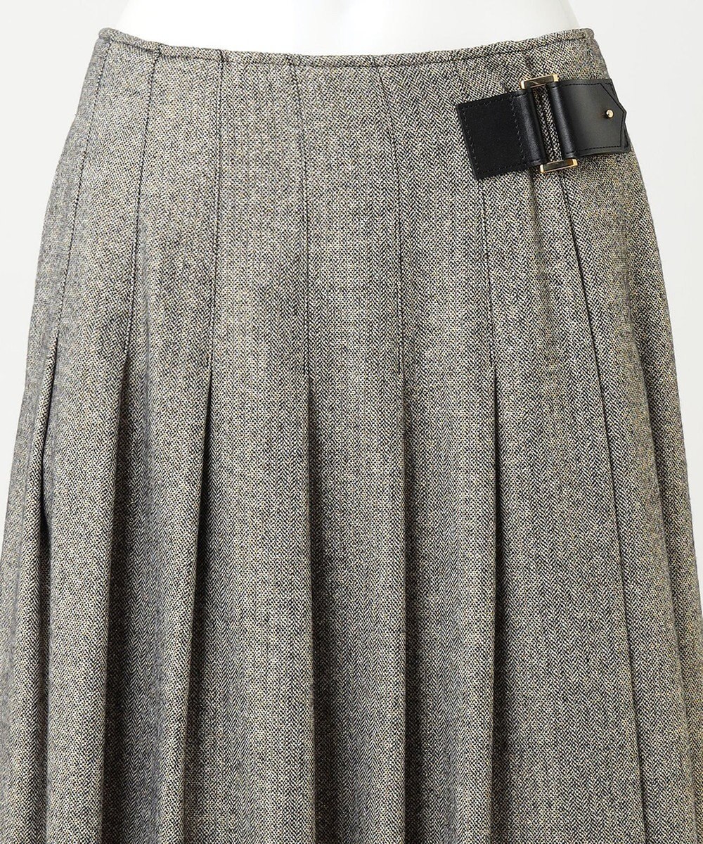 23区 【R(アール)】ウールラメ タックラップスカート 